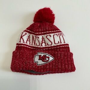 Kansas City Chiefs NFL Red Knit Beanie, Fleeced Lined